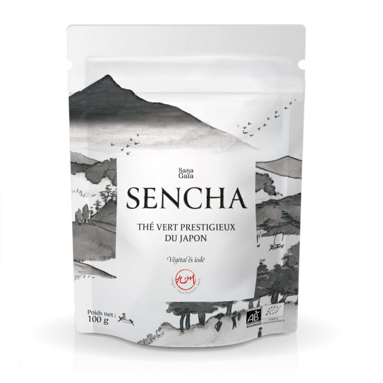 Packaging, illustration thé en vrac premium - Sana Gaïa