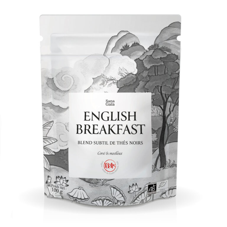 Packaging, Illustration de thés en vrac premium - Sana Gaïa